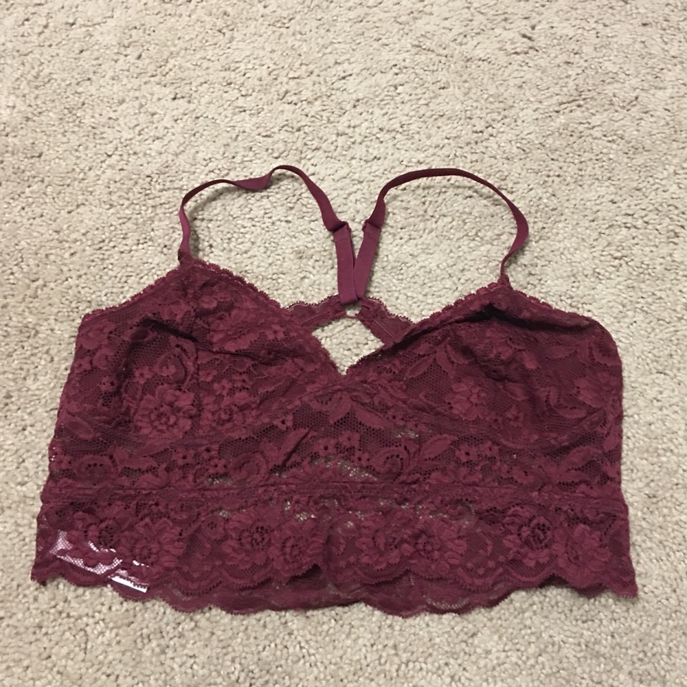 Maroon bralette